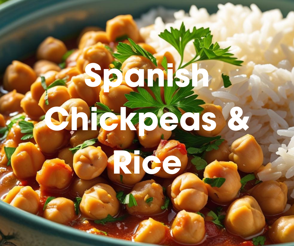 Spanish Chickpeas & Rice – Nutrition For Longevity Meal Delivery