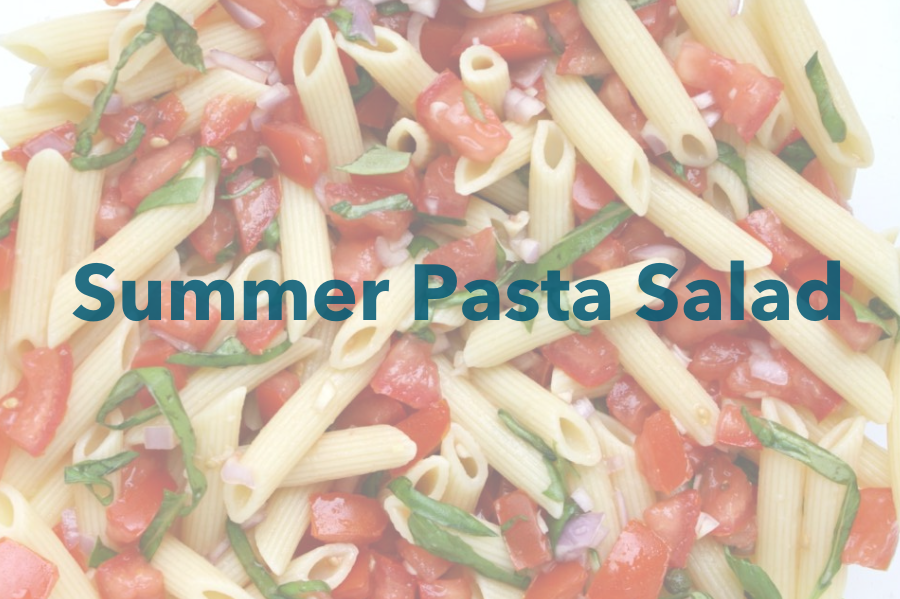 Summer Fresh Pasta Salad with Lemon & Garlic – Nutrition For Longevity Meal Delivery