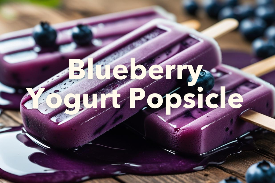 Blueberry Yogurt Popsicles
