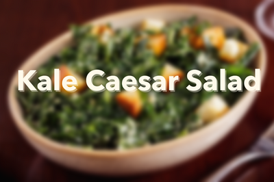 Kale Caesar Salad with Avocado!