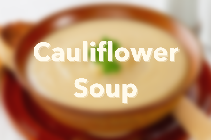 Roasted Cauliflower Soup