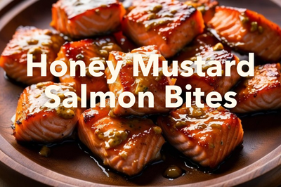 Honey Mustard Salmon Bites