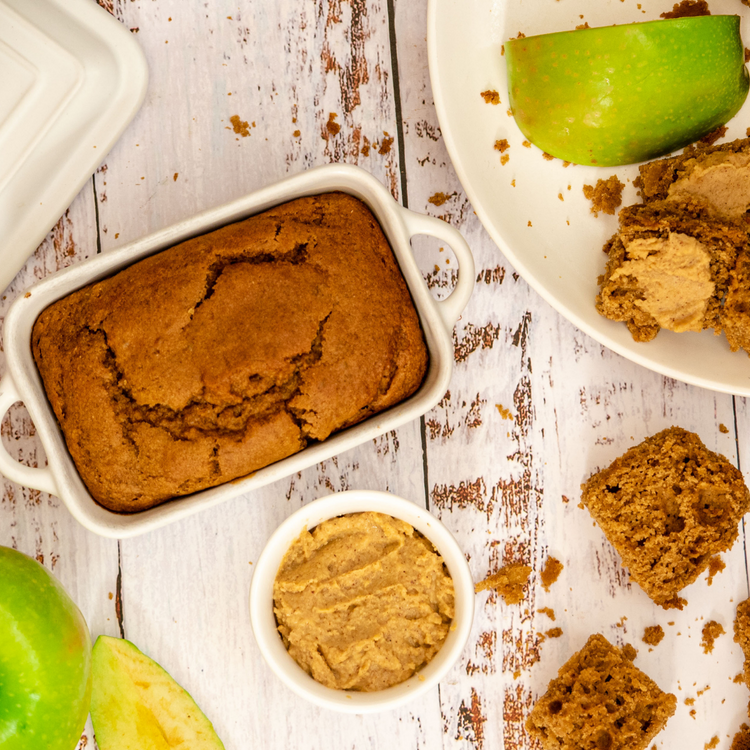 Apple Bread with Ginger Cookie Hummus