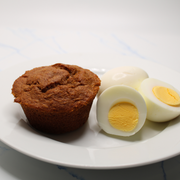 Low Carb - Pumpkin Bread with Hard Boiled Eggs