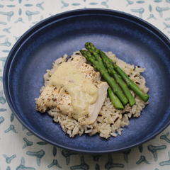 Low Carb - Lemon Chicken with Asparagus & Wild Rice